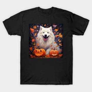 Halloween Samoyed Dog T-Shirt